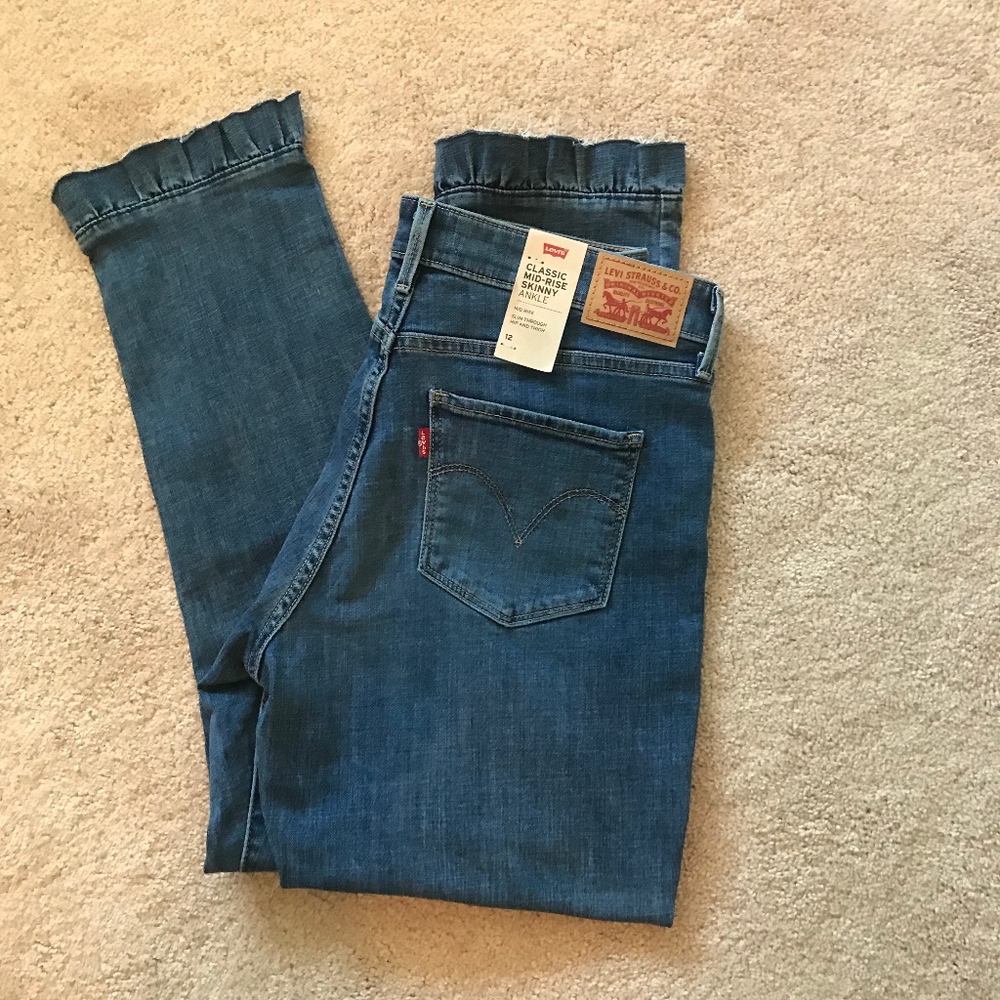 Levis Jeans Classic Mid-Rise Skinny Ankle